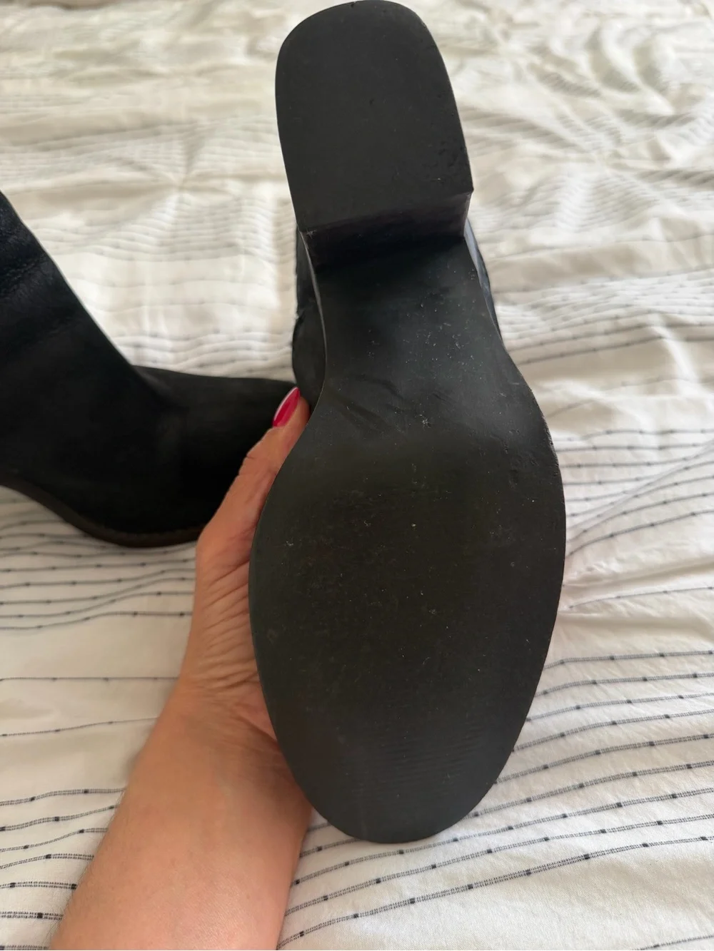 Steve Madden Black Suede Braided-Strap Ankle Booties